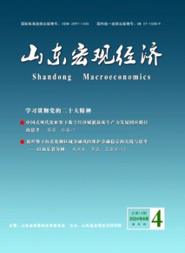 山東宏觀經(jīng)濟(jì)雜志
